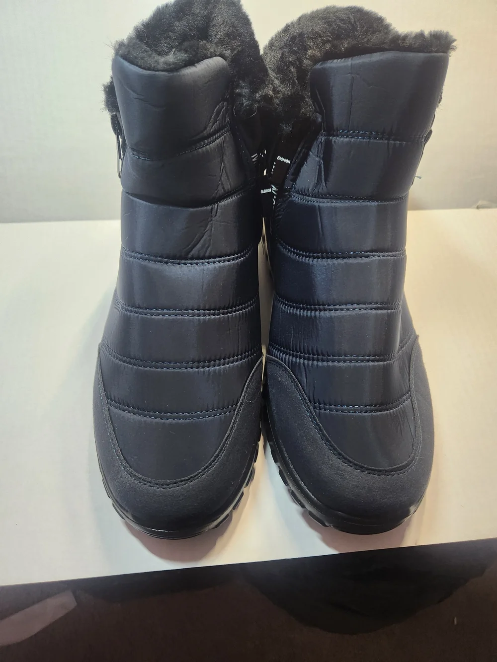 Men's Navy Insulated Snow Ankle Boots